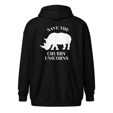 Load image into Gallery viewer, Save the Chubby Unicorn Zip Up Hoodie
