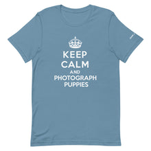 Load image into Gallery viewer, Keep Calm and Photograph Puppies T-Shirt
