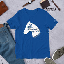 Load image into Gallery viewer, Eat. Sleep. Photograph Horses. T-Shirt
