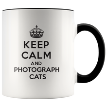 Load image into Gallery viewer, Keep Calm and Photography Cats Accent Mug
