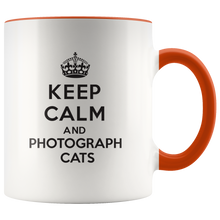 Load image into Gallery viewer, Keep Calm and Photography Cats Accent Mug
